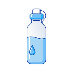 water bottle vector icon, foods vector illustration - simple illustration of water bottle perfect for logos, and foods-themed designs.