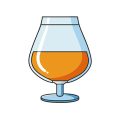 brandy snifter vector icon, drinks vector illustration - simple illustration of brandy snifter perfect for logos, and drinks-themed designs.