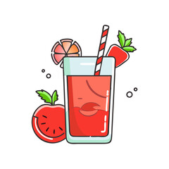 bloody mary vector icon, drinks vector illustration - simple illustration of bloody mary perfect for logos, and drinks-themed designs.
