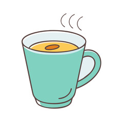 coffee cup vector icon, drinks vector illustration - simple illustration of coffee cup perfect for logos, and drinks-themed designs.