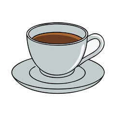 espresso cup vector icon, drinks vector illustration - simple illustration of espresso cup perfect for logos, and drinks-themed designs.
