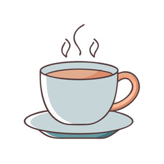 Obraz premium espresso cup vector icon, drinks vector illustration - simple illustration of espresso cup perfect for logos, and drinks-themed designs.
