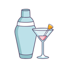 sangria pitcher vector icon, drinks vector illustration - simple illustration of sangria pitcher perfect for logos, and drinks-themed designs.