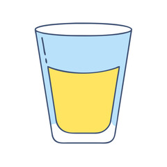 shot glass vector icon, drinks vector illustration - simple illustration of shot glass perfect for logos, and drinks-themed designs.