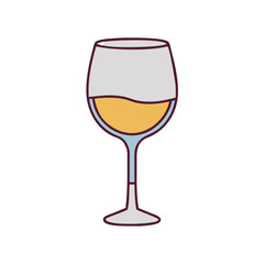 wine glass vector icon, drinks vector illustration - simple illustration of wine glass perfect for logos, and drinks-themed designs.
