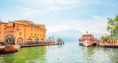 City of Riva del Garda, Lake Garda, Italy. Lago di garda