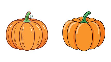 pumpkin vector icon, vegetables vector illustration - simple illustration of pumpkin perfect for logos, and vegetables-themed designs.