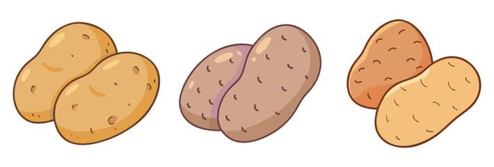 potato vector icon, vegetables vector illustration - simple illustration of potato perfect for logos, and vegetables-themed designs.