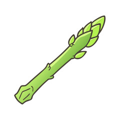asparagus spear vector icon, vegetables vector illustration - simple illustration of asparagus spear perfect for logos, and vegetables-themed designs.