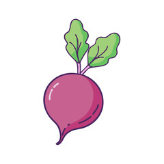 beetroot vector icon, vegetables vector illustration - simple illustration of beetroot perfect for logos, and vegetables-themed designs.