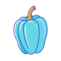 bell pepper vector icon, vegetables vector illustration - simple illustration of bell pepper perfect for logos, and vegetables-themed designs.