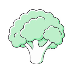 broccoli vector icon, vegetables vector illustration - simple illustration of broccoli perfect for logos, and vegetables-themed designs.