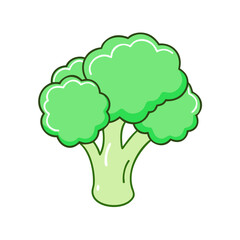 broccoli vector icon, vegetables vector illustration - simple illustration of broccoli perfect for logos, and vegetables-themed designs.