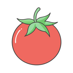 cherry tomato vector icon, vegetables vector illustration - simple illustration of cherry tomato perfect for logos, and vegetables-themed designs.