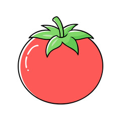 cherry tomato vector icon, vegetables vector illustration - simple illustration of cherry tomato perfect for logos, and vegetables-themed designs.