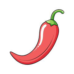 chili pepper vector icon, vegetables vector illustration - simple illustration of chili pepper perfect for logos, and vegetables-themed designs.