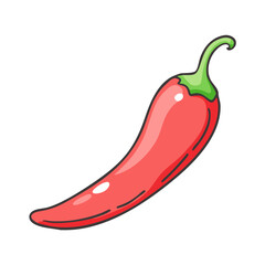 chili pepper vector icon, vegetables vector illustration - simple illustration of chili pepper perfect for logos, and vegetables-themed designs.