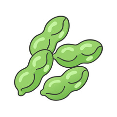 edamame vector icon, vegetables vector illustration - simple illustration of edamame perfect for logos, and vegetables-themed designs.