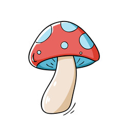 mushroom vector icon, vegetables vector illustration - simple illustration of mushroom perfect for logos, and vegetables-themed designs.