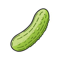 pickled cucumber vector icon, vegetables vector illustration - simple illustration of pickled cucumber perfect for logos, and vegetables-themed designs.