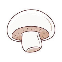 portobello mushroom vector icon, vegetables vector illustration - simple illustration of portobello mushroom perfect for logos, and vegetables-themed designs.