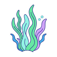 seaweed vector icon, vegetables vector illustration - simple illustration of seaweed perfect for logos, and vegetables-themed designs.