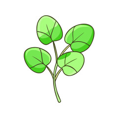 watercress vector icon, vegetables vector illustration - simple illustration of watercress perfect for logos, and vegetables-themed designs.
