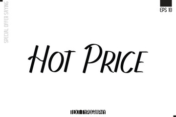 Special Offer Typography Text Script Lettering Design Hot Price