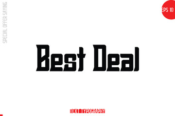 Fototapeta premium Special Offer Template Design Banner Typography Text Best Deal