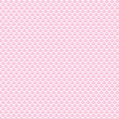 Pink seamless ornamental damask pattern with stylized floral shapes. Great for vintage backgrounds, textiles, wallpapers, packaging, and feminine decorative themes.