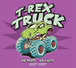 vector cartoon dino illustration for t shirt print  © basws