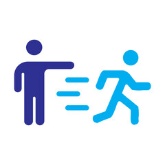 command flat color icon