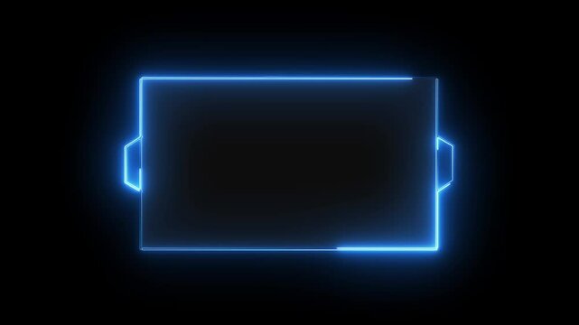 Technology HUD display. Universal  frame Video overlay Futuristic HUD Head up display interface template with basic geometry line element.