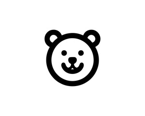 Bear logo vector design icon illustration. 