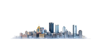 Obraz premium pittsburgh skyline png