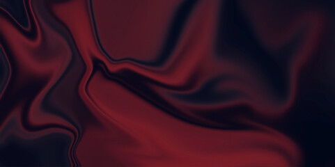Abstract Velvet Red and Black Background. Sophisticated Dark Red and Black Fluid Art. Illustration. Vector. 