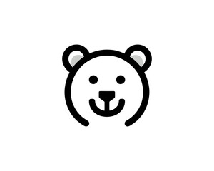 Bear logo vector design icon illustration. 