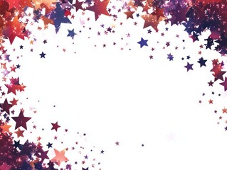 Obraz premium Glittering Star Border Festive Design Background