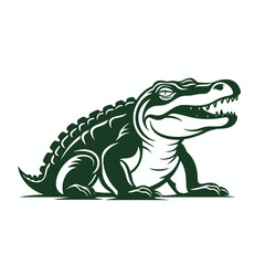  alligator rests on a plain