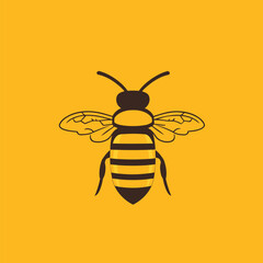 simple bee logo