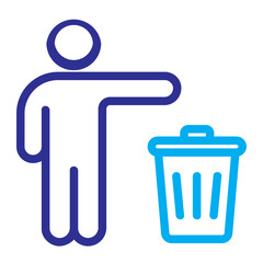 garbage line color icon