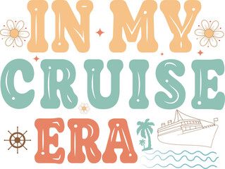 Retro Family Cruise Trip 2025 T shirt Design, Family cruise 2025, Cruise squad 2025, in my cruise era