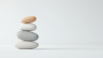 Stacked stones symbolize balance, harmony, and inner peace, key elements of holistic spa treatments.