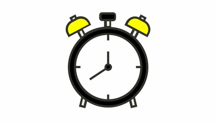 alarm clock isolated on white