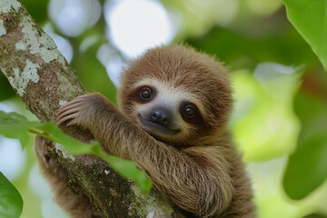 Naklejka premium Image of a beautiful animals in zoo generative AI