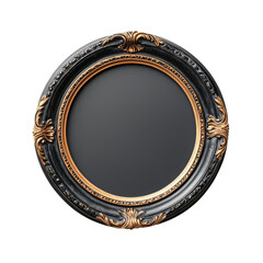 Obraz premium Elegant vintage round frame with ornate detailing