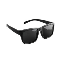 Stylish black sunglasses with dark lenses
