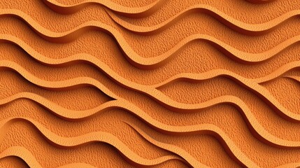 Obraz premium Abstract Orange Wave Pattern Texture Background