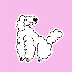 Vector logo design template and graphic elements for advertising, branding, posters and banners, funny cartoon illustrations with smiling character and mascot, abstract stickers and line icons