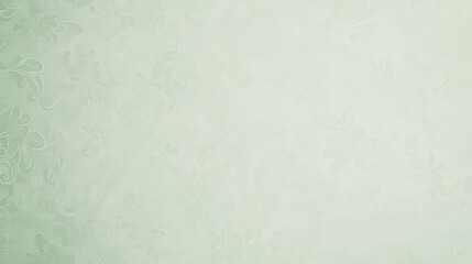 Fototapeta premium Pale Green Embossed Floral Texture.